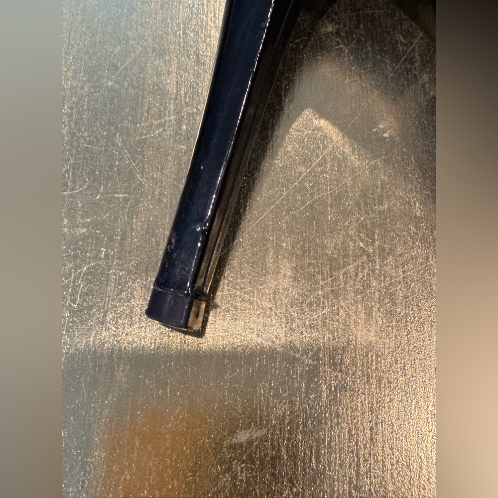 Stuart Weitzman Black Patent Leather Platform Lace-Up Heels size 6.5 - Picture 9 of 16